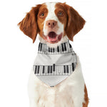 Piano Pattern Print Dog Bandana