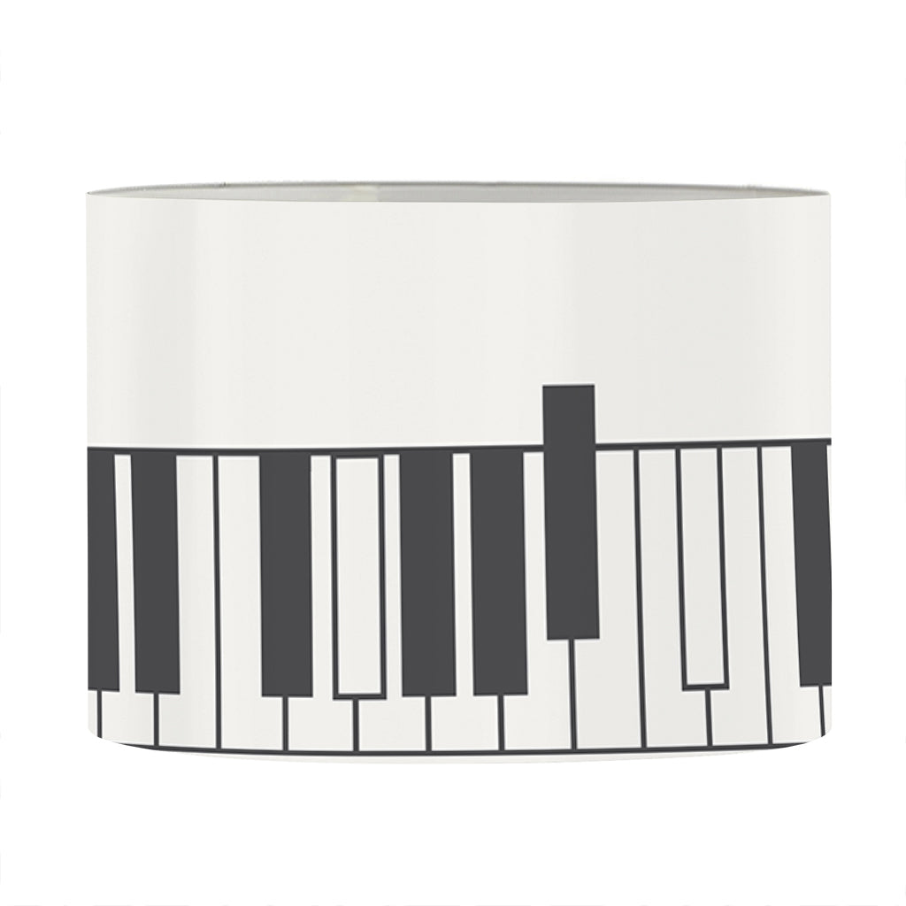 Piano Pattern Print Drum Lamp Shade