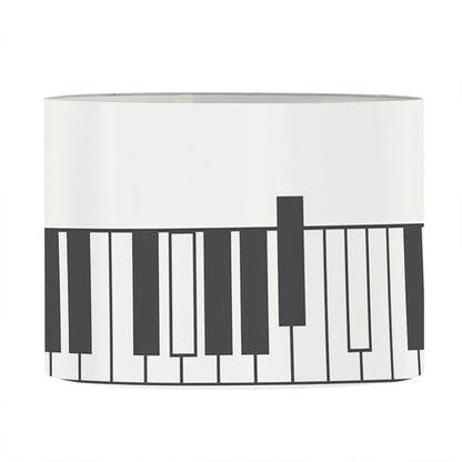 Piano Pattern Print Drum Lamp Shade