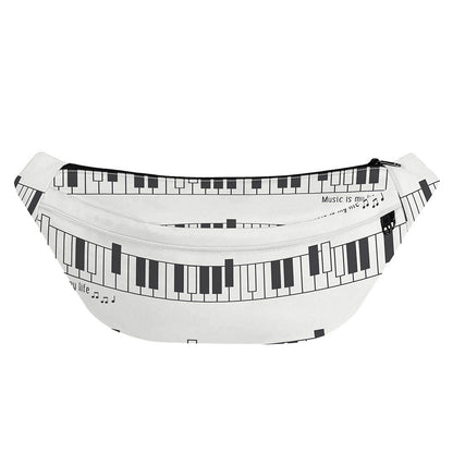 Piano Pattern Print Fanny Pack