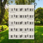 Piano Pattern Print Garden Flag