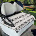 Piano Pattern Print Golf Cart Seat Cover