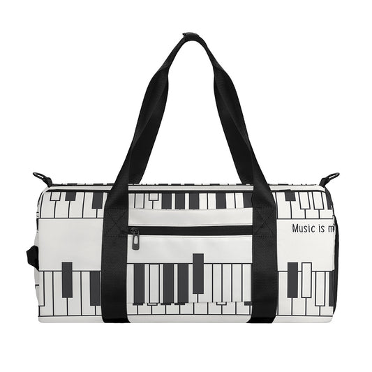 Piano Pattern Print Gym Bag