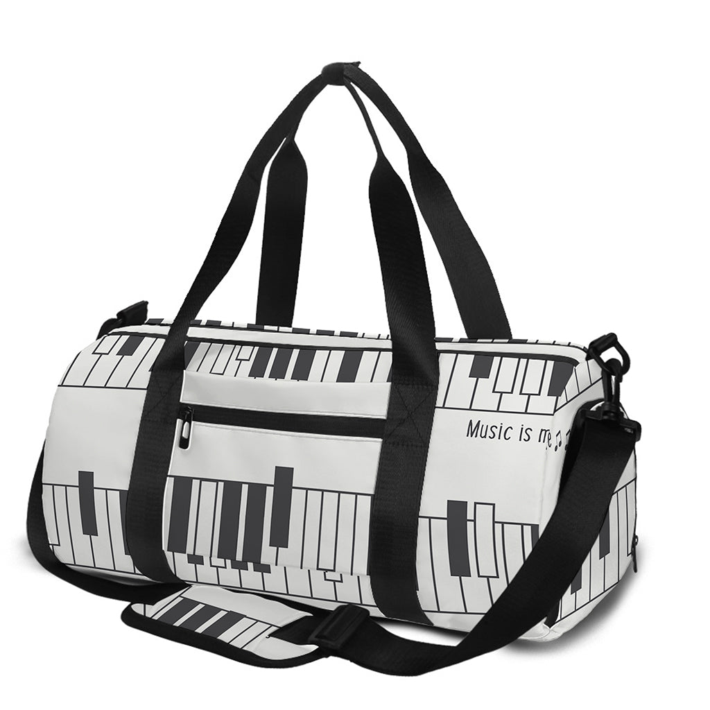 Piano Pattern Print Gym Bag