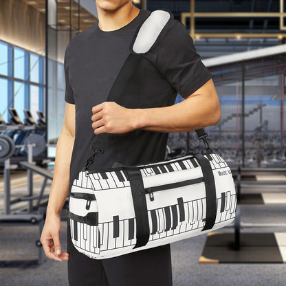 Piano Pattern Print Gym Bag
