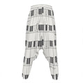 Piano Pattern Print Hammer Pants