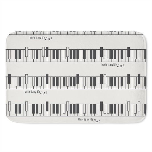 Piano Pattern Print Indoor Door Mat