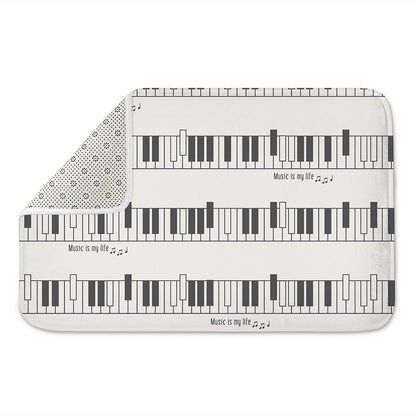 Piano Pattern Print Indoor Door Mat