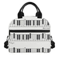 Piano Pattern Print Insulated Lunch Bag