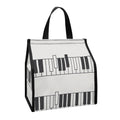 Piano Pattern Print Insulated Lunch Tote