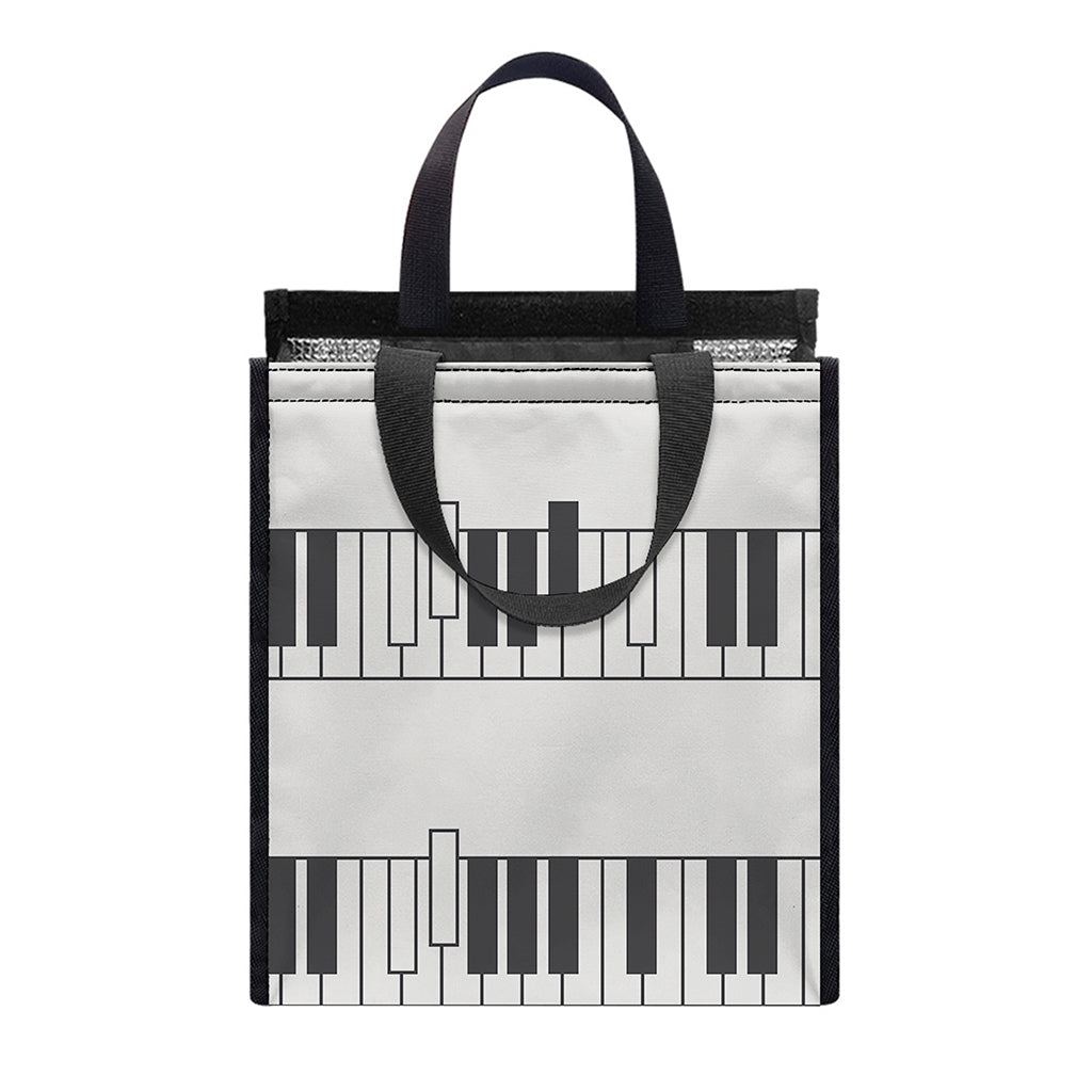 Piano Pattern Print Insulated Lunch Tote