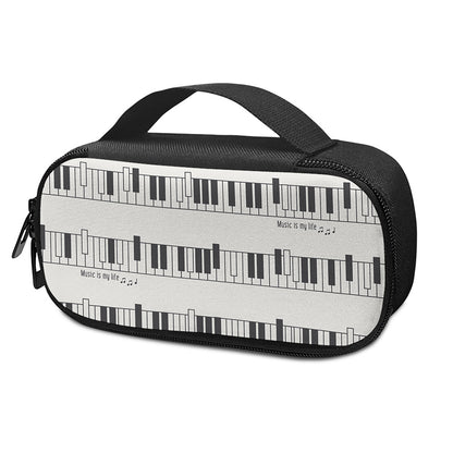 Piano Pattern Print Insulin Cooler Travel Case