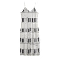 Piano Pattern Print Jersey Midi Cami Dress