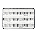Piano Pattern Print Kitchen Mat