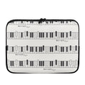 Piano Pattern Print Laptop Sleeve