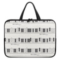 Piano Pattern Print Laptop Sleeve With Handle