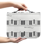 Piano Pattern Print Leather Bible Cover