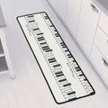 Piano Pattern Print Long Kitchen Mat