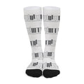Piano Pattern Print Long Socks