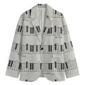 Piano Pattern Print Men's Blazer