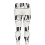 Piano Pattern Print Men's leggings