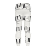Piano Pattern Print Men's leggings