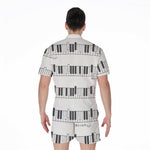 Piano Pattern Print Men's Rompers