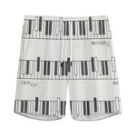 Piano Pattern Print Men's Sports Shorts