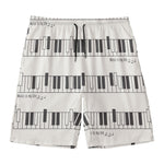Piano Pattern Print Men's Swim Trunks