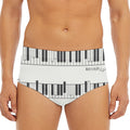 Piano Pattern Print Men's Triangle Swim Briefs