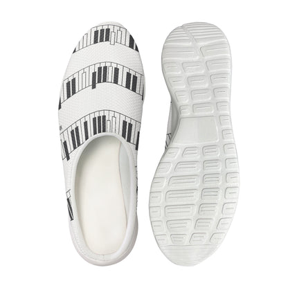 Piano Pattern Print Mesh Casual Shoes