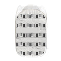 Piano Pattern Print Mesh Laundry Hamper