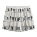 Piano Pattern Print Mesh Shorts