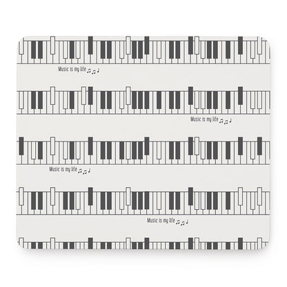 Piano Pattern Print Mouse Pad