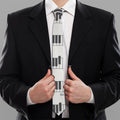 Piano Pattern Print Necktie