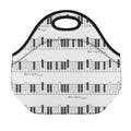 Piano Pattern Print Neoprene Lunch Bag