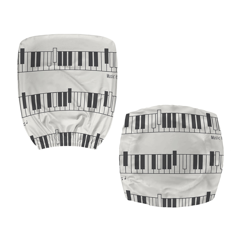 Piano Pattern Print Office Chair Cover