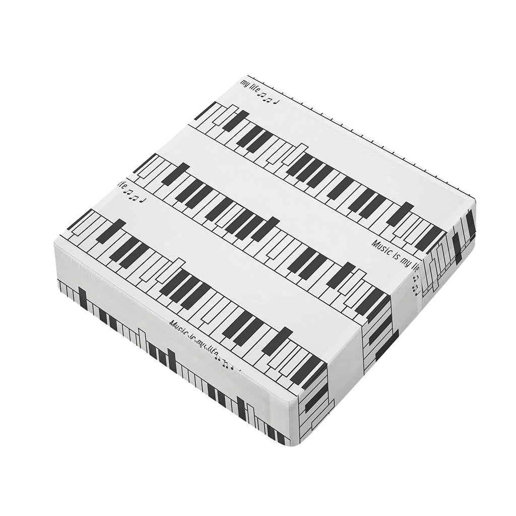Piano Pattern Print Outdoor Seat Cushion Cover