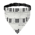 Piano Pattern Print Over The Collar Dog Bandana