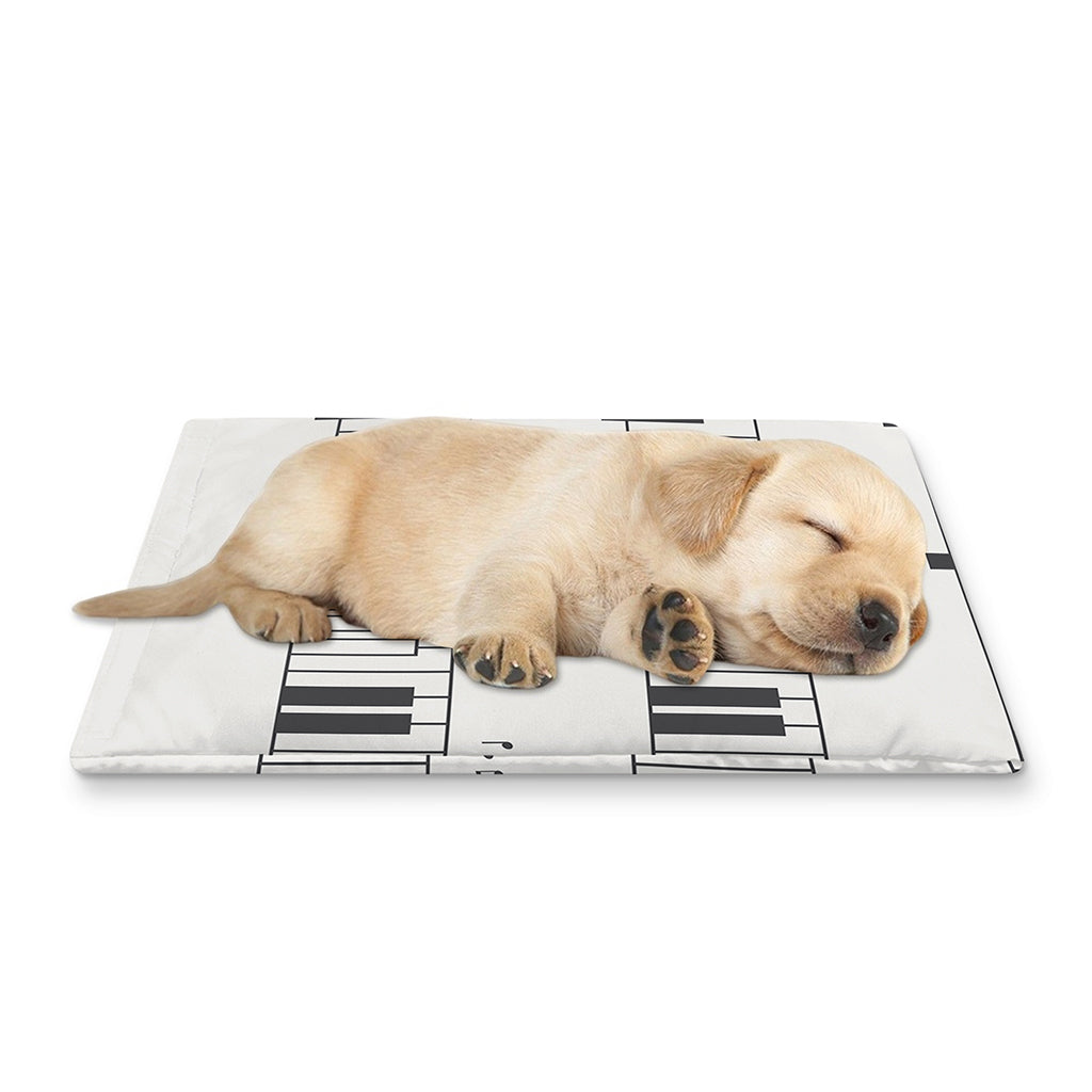 Piano Pattern Print Pet Cooling Mat Cover