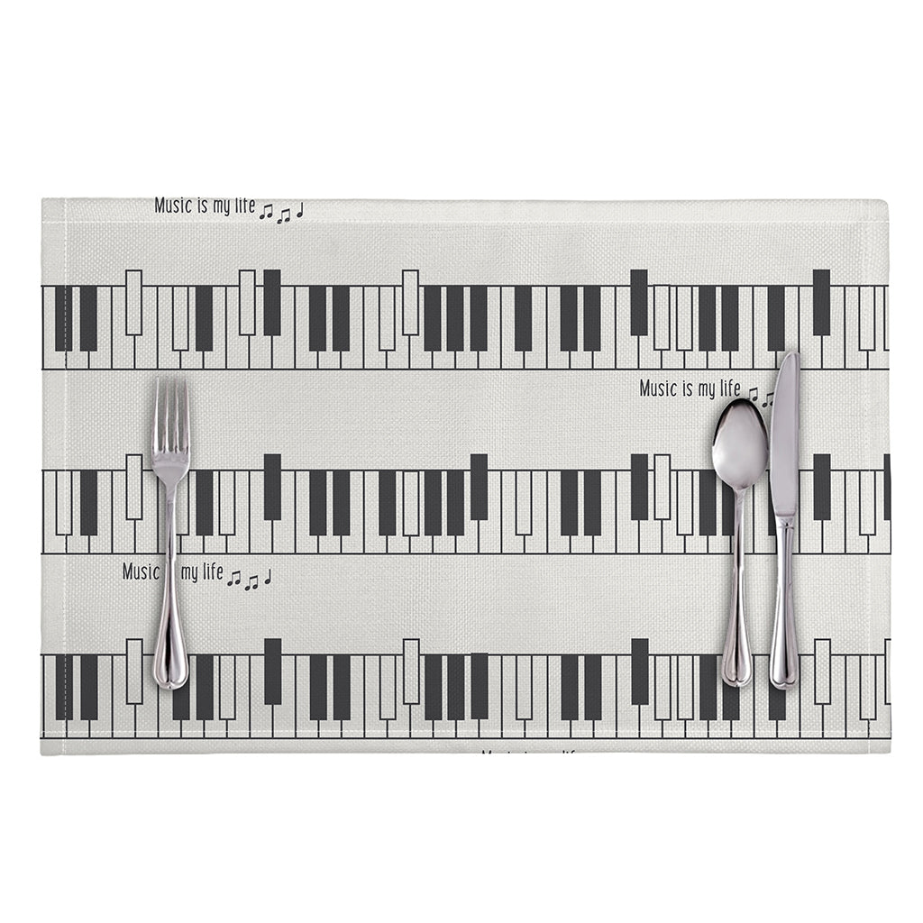 Piano Pattern Print Placemat