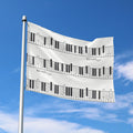 Piano Pattern Print Polyester Flag