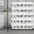 Piano Pattern Print Polyester Shower Curtain