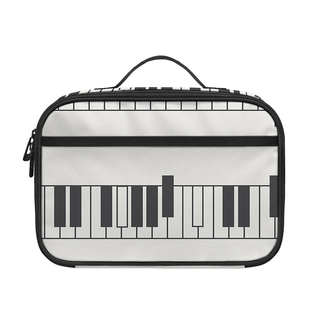 Piano Pattern Print Portable Lunch Bag