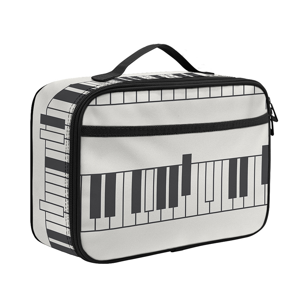 Piano Pattern Print Portable Lunch Bag
