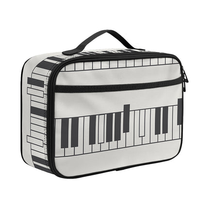 Piano Pattern Print Portable Lunch Bag