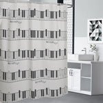 Piano Pattern Print Premium Shower Curtain