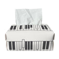 Piano Pattern Print Rectangle Tissue Box Cover