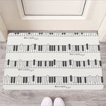 Piano Pattern Print Rubber Doormat