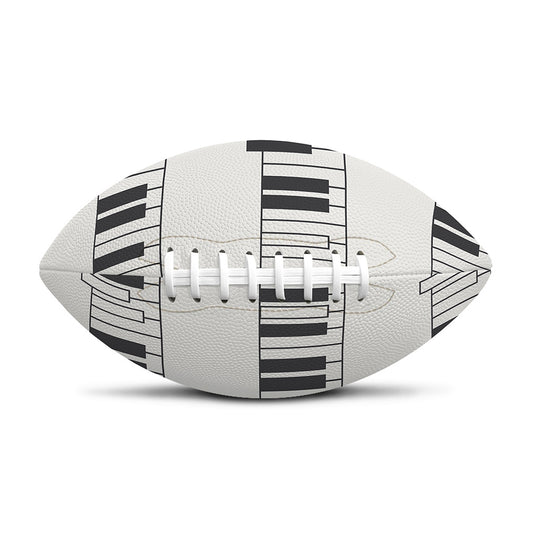 Piano Pattern Print Rugby Ball